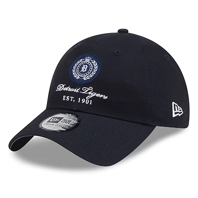 Women's New Era Navy Detroit Tigers Script Patch Casual Classic Adjustable Hat