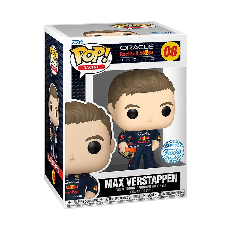 Red Bull Racing Max Verstappen with Helmet Funko Pop! Vinyl Figure