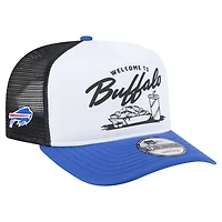Men's New Era White/Royal Buffalo Bills Foodie 9FIFTY A-Frame Trucker Snapback Hat