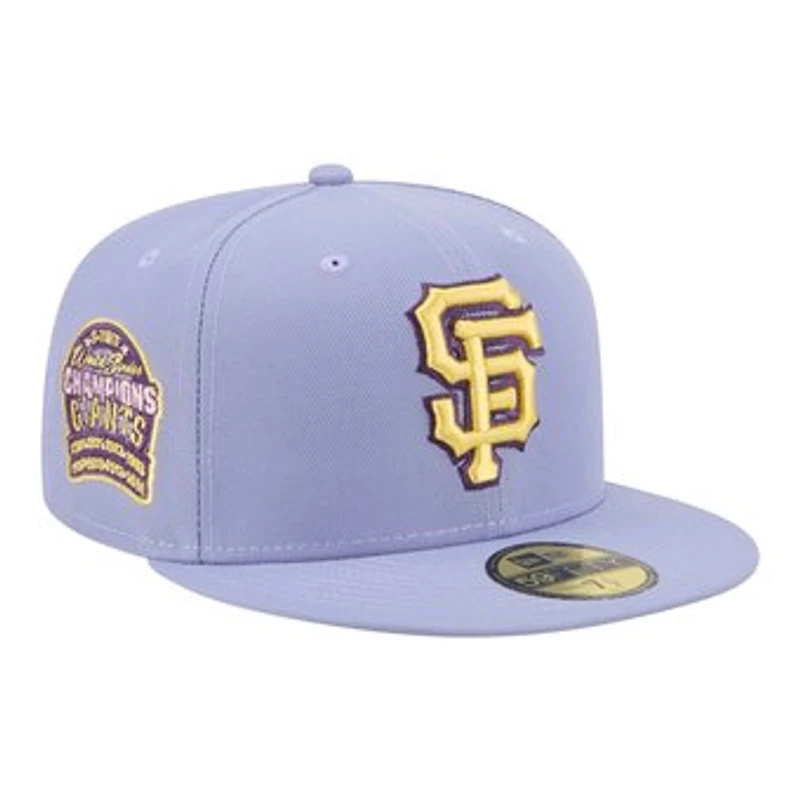 Men's New Era Light Purple San Francisco Giants Lavender Bloom 59FIFTY Fitted Hat