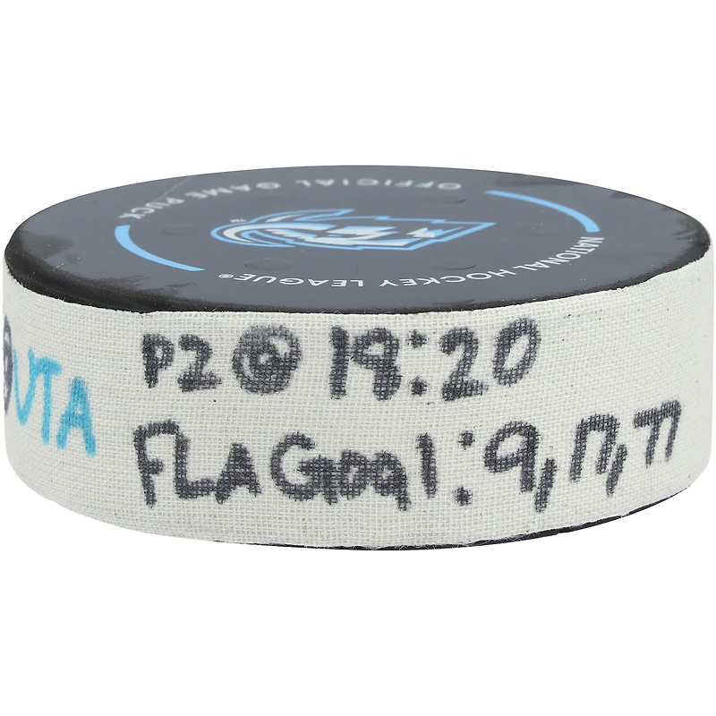 Sam Bennett Florida Panthers Game-Used Goal Puck vs. Utah Mammoth on December 10, 2025