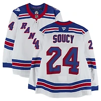 Carson Soucy New York Rangers Game-Used #24 White Set 2 Jersey from the 2025-26 NHL Season