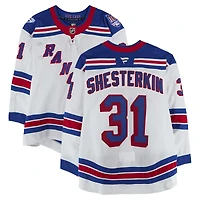 Igor Shesterkin New York Rangers Game-Used #31 White Set 2 Jersey from the 2025-26 NHL Season