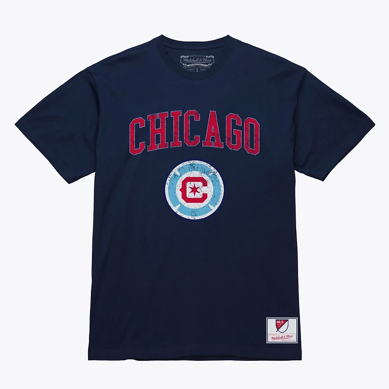 Men's Mitchell & Ness Navy Chicago Fire City Pride T-Shirt