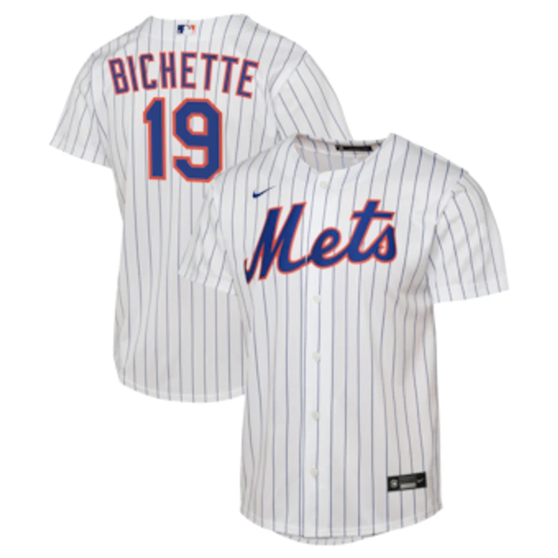 Youth Nike Bo Bichette White New York Mets Home Replica Jersey