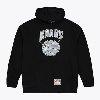 Men's Mitchell & Ness Black New York Knicks Chrome Hoodie