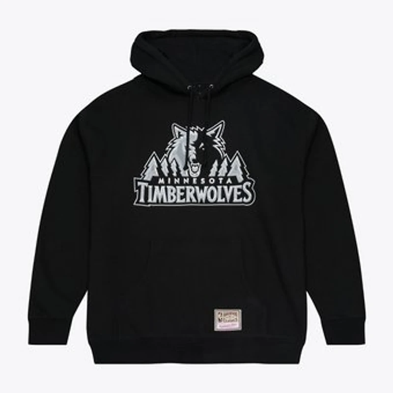 Men's Mitchell & Ness Black Minnesota Timberwolves Chrome Hoodie