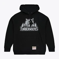 Men's Mitchell & Ness Black Minnesota Timberwolves Chrome Hoodie