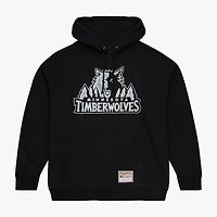 Men's Mitchell & Ness Black Minnesota Timberwolves Chrome Hoodie