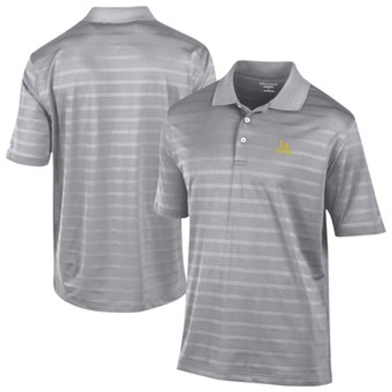 Men's Champion Gray Cal State L.A. Golden Eagles Textured Solid Polo