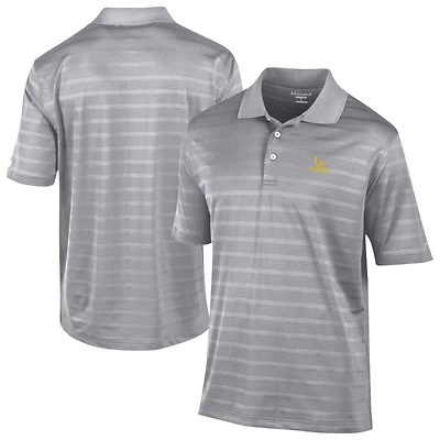 Men's Champion Gray Cal State L.A. Golden Eagles Textured Solid Polo