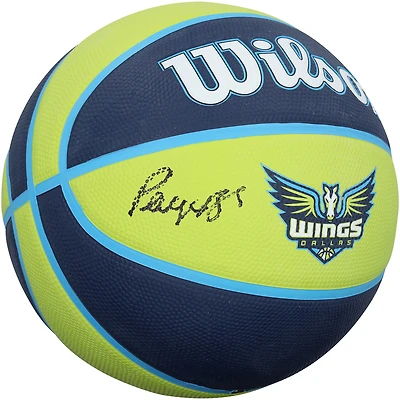 Paige Bueckers Dallas Wings Autographed Wilson WNBA Navy/Green Team Basketball