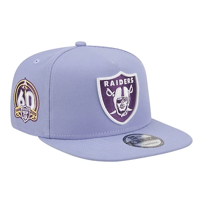 Men's New Era  Lavender Las Vegas Raiders Bloom A-Frame 9FIFTY Snapback Hat