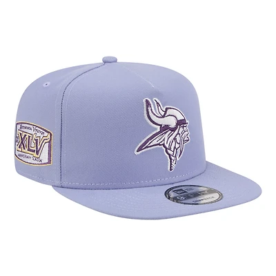 Men's New Era  Lavender Minnesota Vikings Bloom A-Frame 9FIFTY Snapback Hat
