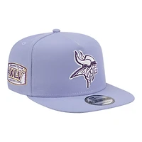 Men's New Era  Lavender Minnesota Vikings Bloom A-Frame 9FIFTY Snapback Hat