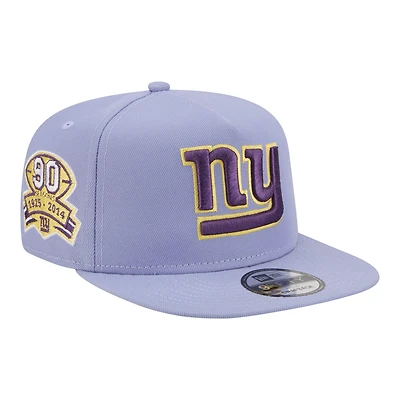 Men's New Era  Lavender New York Giants Bloom A-Frame 9FIFTY Snapback Hat