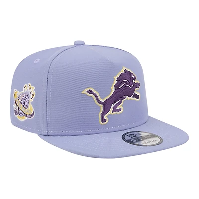 Men's New Era  Lavender Detroit Lions Bloom A-Frame 9FIFTY Snapback Hat