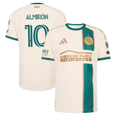 Men's adidas Miguel Almiron Tan Atlanta United FC 2026 Spirit of '96 On-Field Authentic Patch Jersey