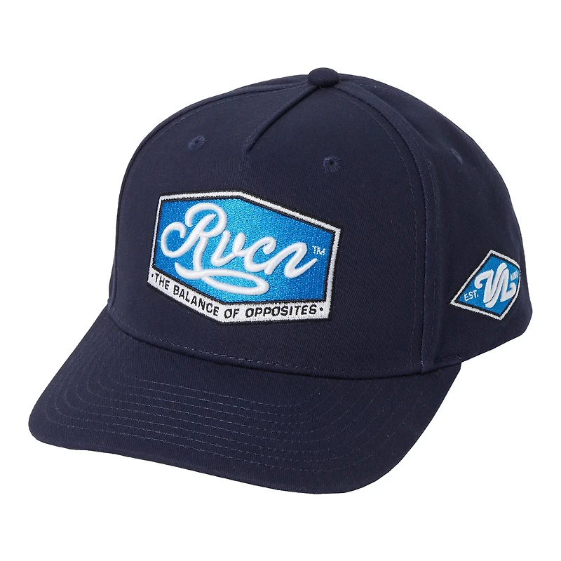 Men's RVCA Navy Majors Snapback Hat