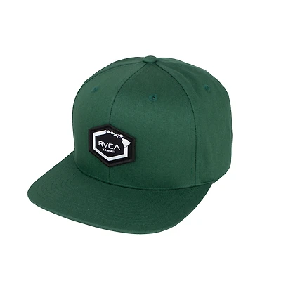 Men's RVCA Green Island Hex Snapback Hat