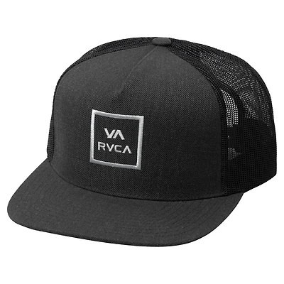 Men's RVCA Black VA All The Way Adjustable Trucker Hat