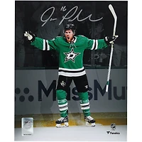 Joe Pavelski Dallas Stars Autographed 8" x 10" Green Jersey Celebration Spotlight Photograph