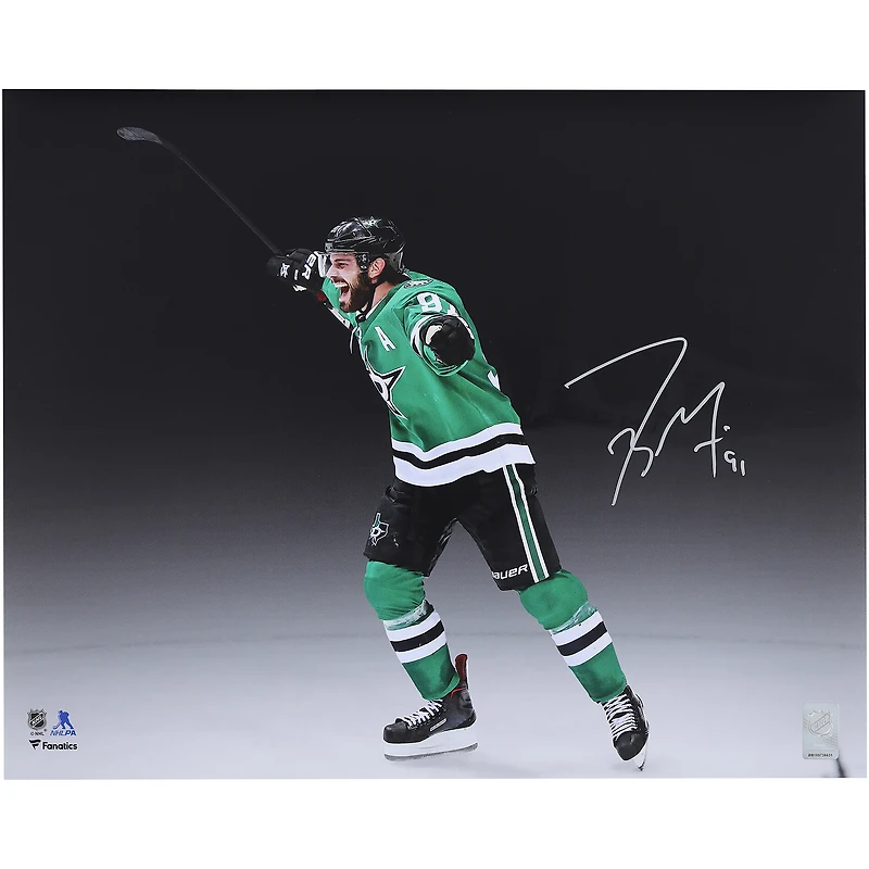 Tyler Seguin Dallas Stars Autographed 16" x 20" Kelly Green Jersey Celebration Spotlight Photograph
