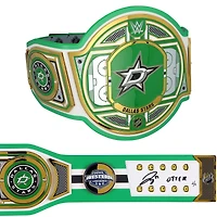 Jake Oettinger Dallas Stars Autographed WWE Legacy Title Belt with "Otter" Inscription