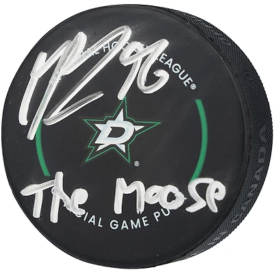 Mikko Rantanen Dallas Stars Autographed Official Game Puck with "The Moose" Inscription