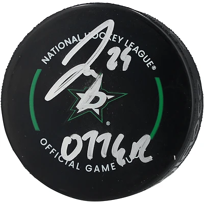 Jake Oettinger Dallas Stars Autographed Official Game Puck with "Otter" Inscription