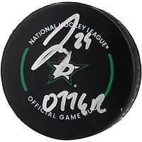 Jake Oettinger Dallas Stars Autographed Official Game Puck with "Otter" Inscription