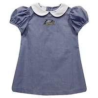 Girls Infant Vive La Fete Navy Georgia Southern Eagles Gingham Puffy A-Line Dress