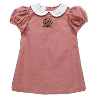 Girls Infant Vive La Fete Red Maryland Terrapins Gingham Puffy A-Line Dress