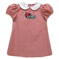 Girls Infant Vive La Fete Red SEMO Redhawks Gingham Puffy A-Line Dress