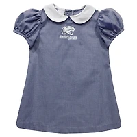 Girls Infant Vive La Fete Blue South Alabama Jaguars Gingham Puffy A-Line Dress