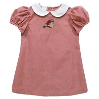 Girls Toddler Vive La Fete Red Sacred Heart Pioneers Gingham Puffy A-Line Dress