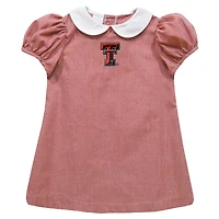 Girls Toddler Vive La Fete Red Texas Tech Red Raiders Gingham Puffy A-Line Dress