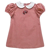 Girls Toddler Vive La Fete Red Western Kentucky Hilltoppers Gingham Puffy A-Line Dress