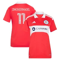 Women's adidas Philip Zinckernagel Red Chicago Fire 2026 Forever Red Replica Jersey