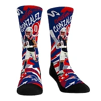 Unisex Youth Rock Em Socks Christian Gonzalez Navy New England Patriots Playmaker Crew Socks