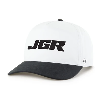 Men's '47  White/Black Joe Gibbs Racing NASCAR Two-Tone Team Adjustable Hitch Hat