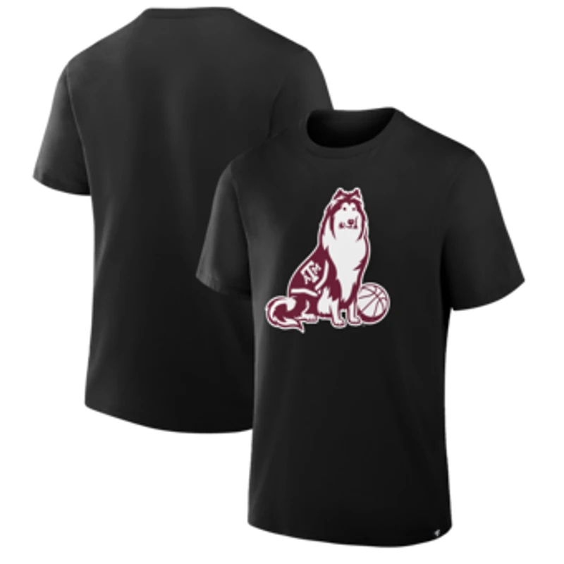 Men's Black Texas A&M Aggies Reveille Basketball T-Shirt