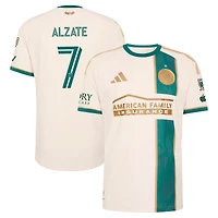 Men's adidas Steven Alzate Tan Atlanta United FC 2026 Spirit of '96 On-Field Authentic Patch Jersey