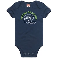 Infant Homage  College Navy Seattle Seahawks Future Fan Tri-Blend Bodysuit