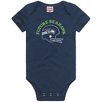 Infant Homage  College Navy Seattle Seahawks Future Fan Tri-Blend Bodysuit
