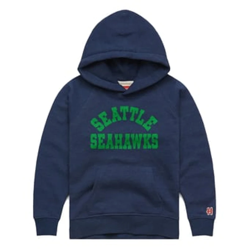 Toddler Homage College Navy Seattle Seahawks Classic Tri-Blend Hoodie