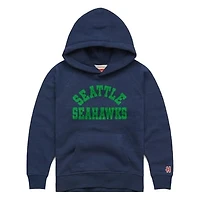 Toddler Homage  College Navy Seattle Seahawks Classic Tri-Blend Hoodie