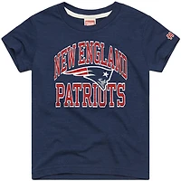 Toddler Homage  Navy New England Patriots Arch Tri-Blend T-Shirt