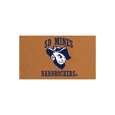 South Dakota School of Mines and Technology Hardrockers 28" x 16" Team Logo Outdoor Coir Mat