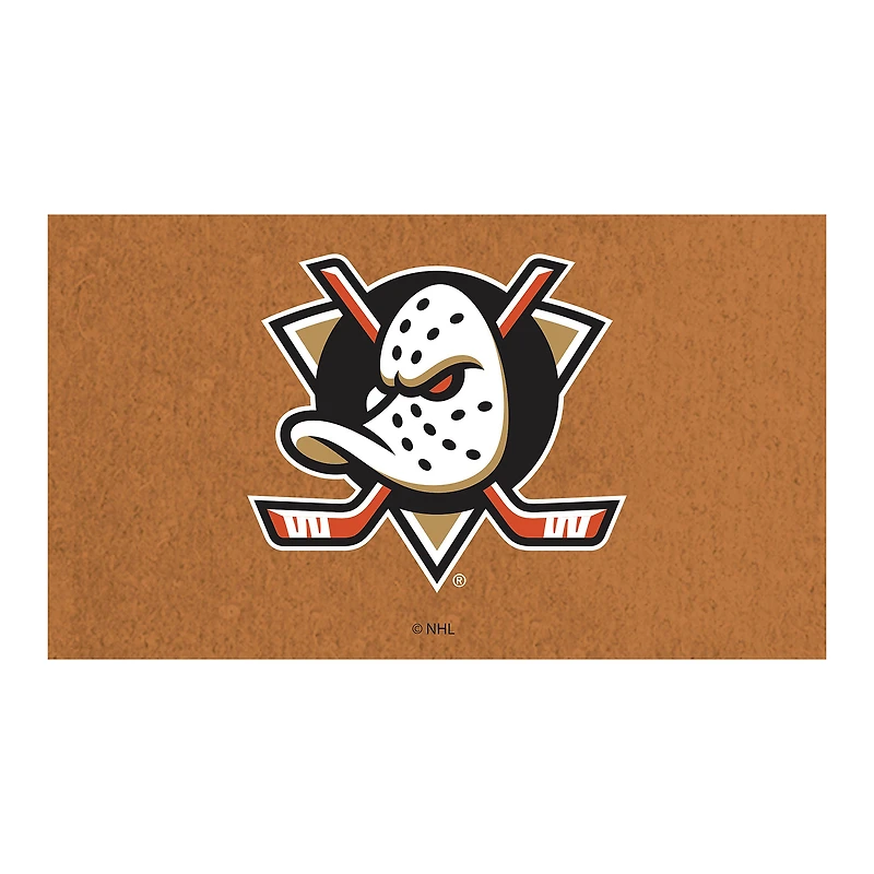 Anaheim Ducks 28" x 16" Team Logo Outdoor Coir Mat